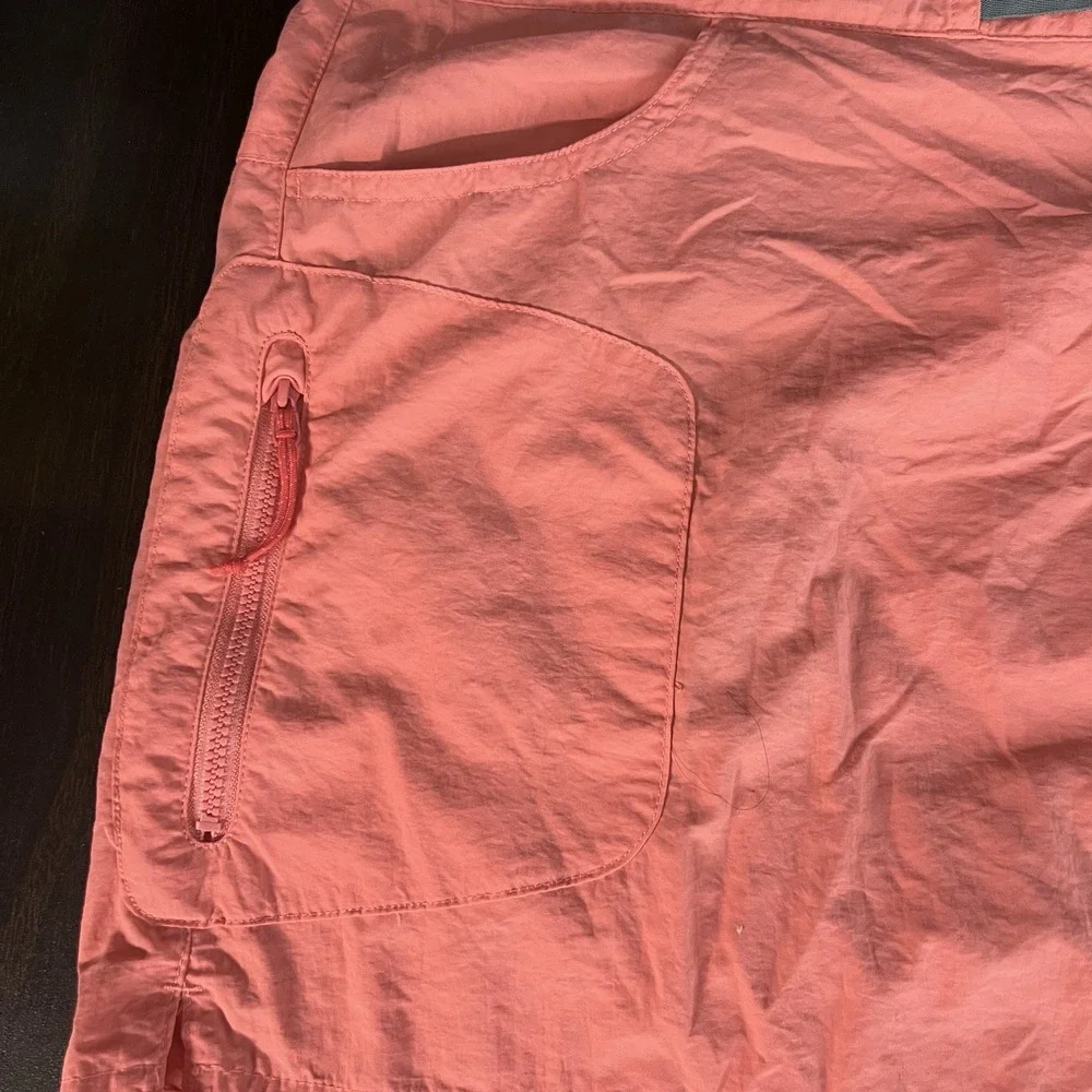 Columbia Skirt Womens 14 Coral Nylon Belted Omni-Shade‎ Wick Vaporation UPF 50